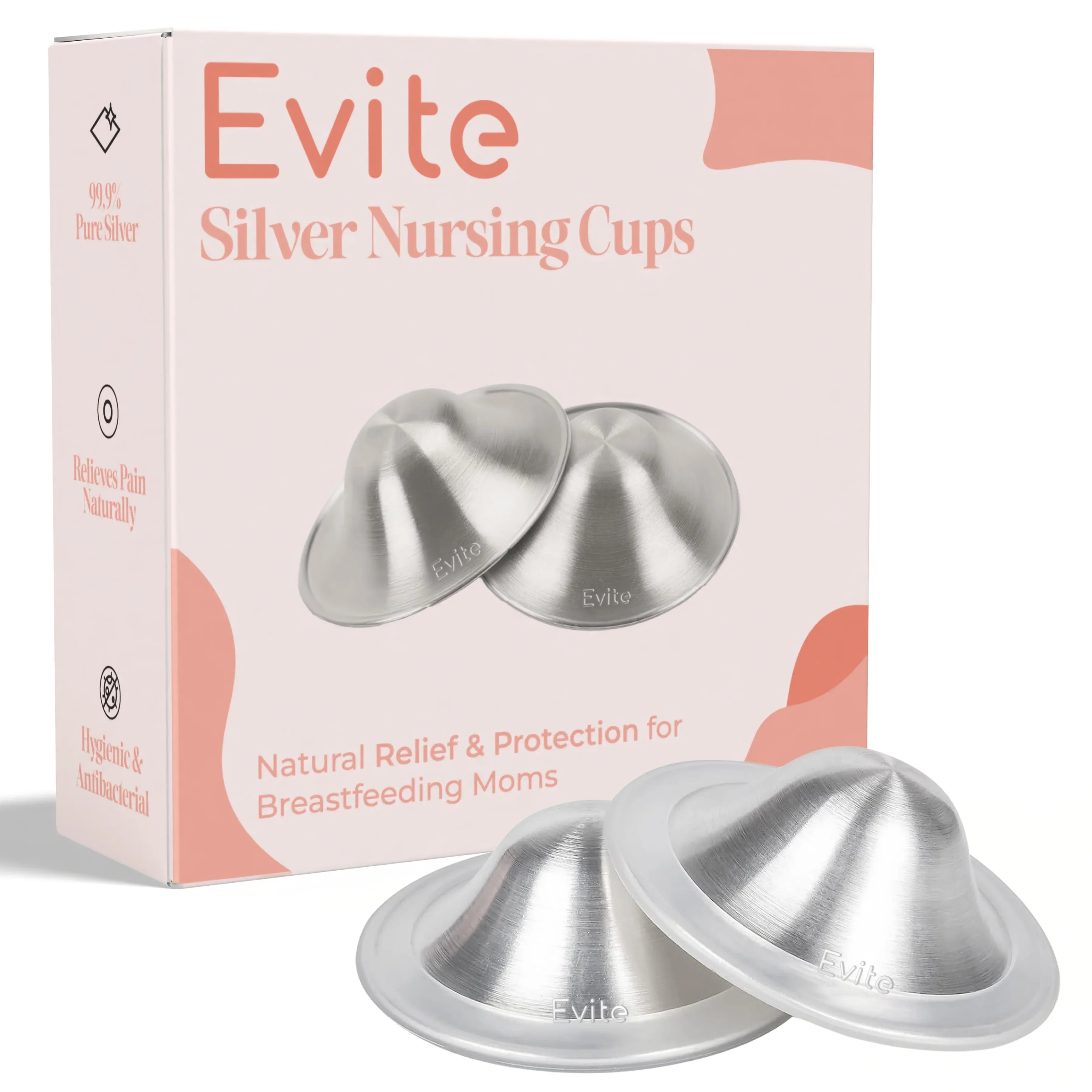 Evite Silver Nipple Shields â Size M (20 mm)