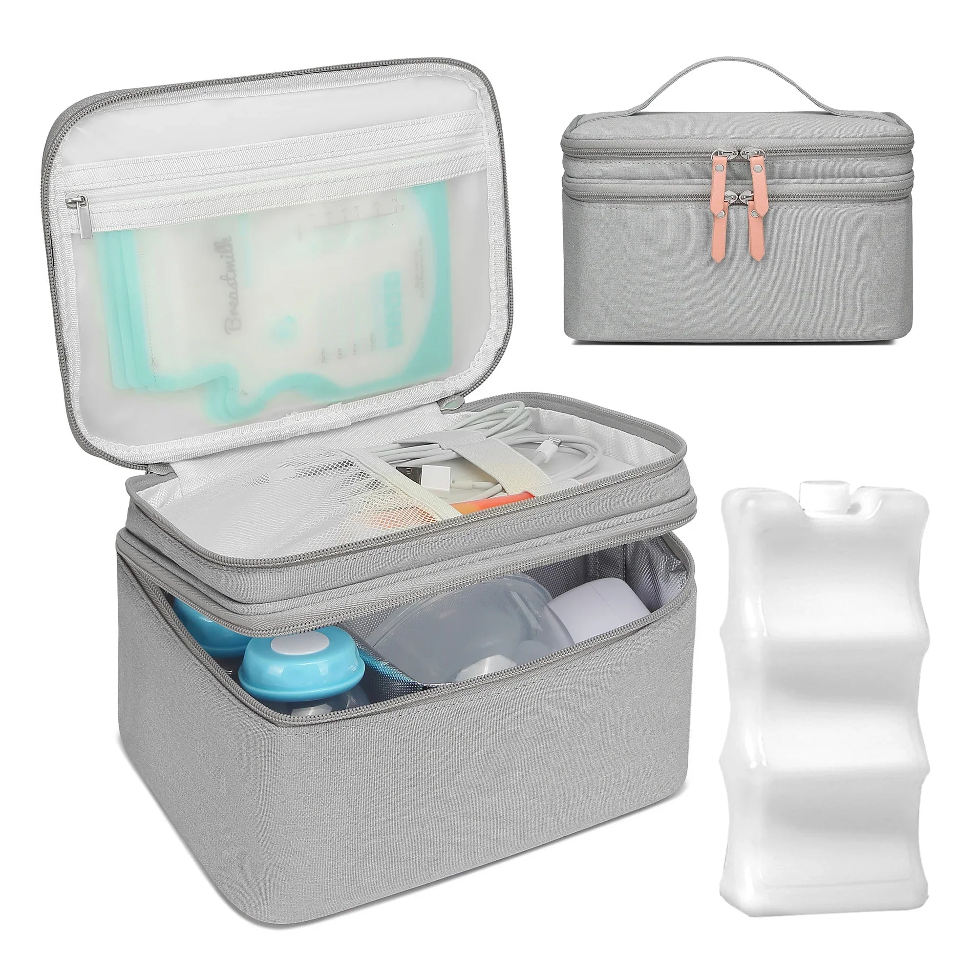 Evite Draagbare Koeltas + Element - Licht Grijs